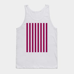 Manchester City Maroon and White Stripes 1988 Tank Top